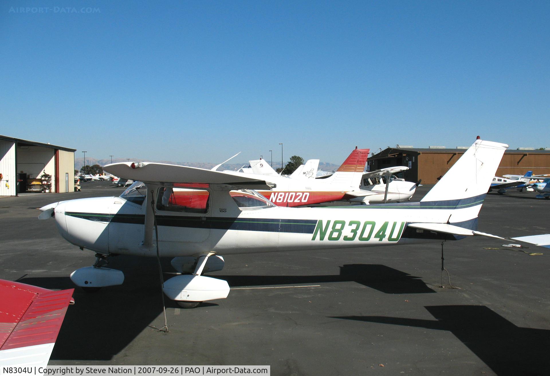 N8304U, 1976 Cessna 150M C/N 15077916, 1976 Cessna 150M @ Palo Alto Airport, CA