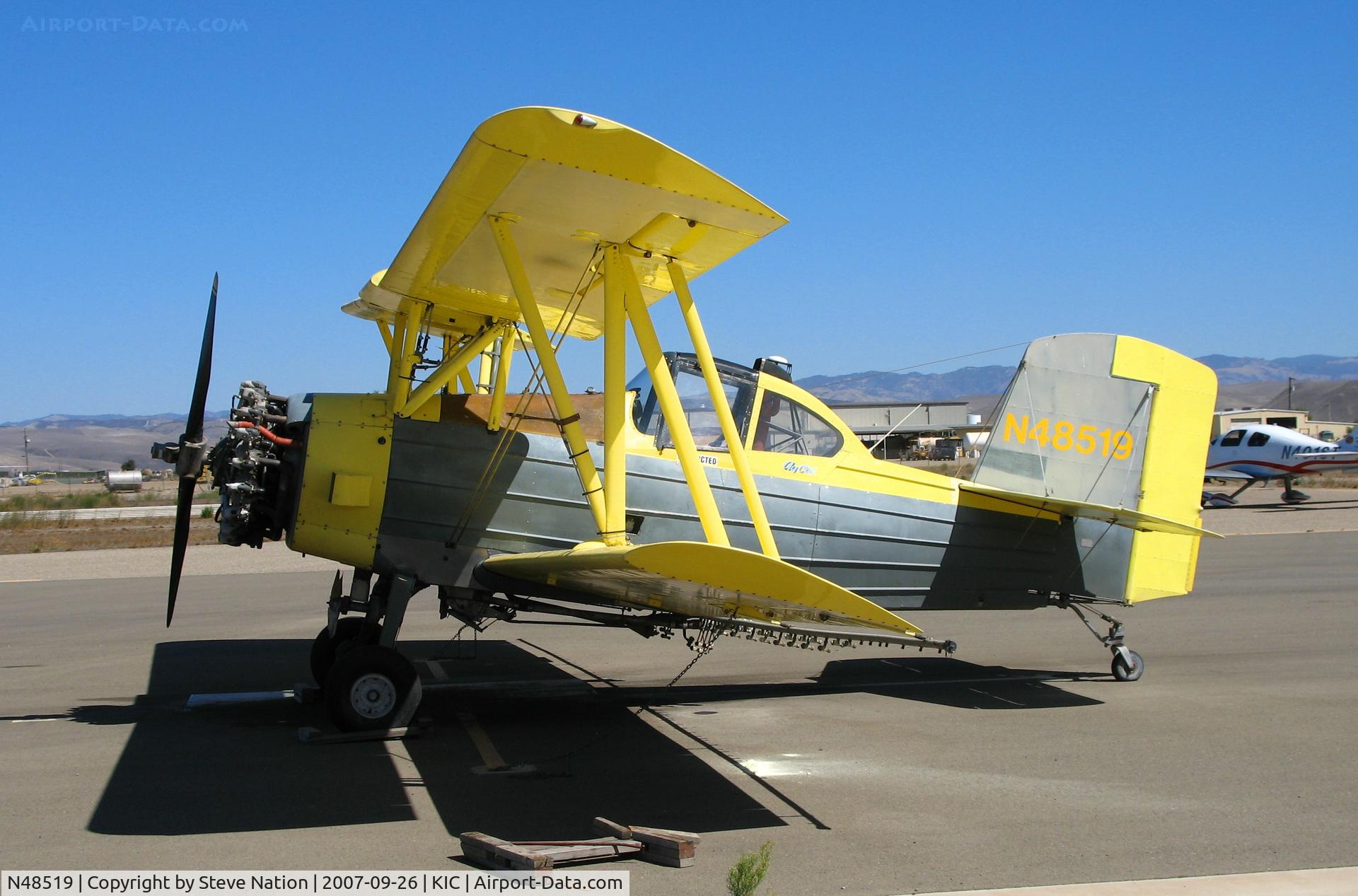 N48519, 1976 Grumman-Schweizer G-164B C/N 42B, SoilServ 1976 Grumman Acft Eng Cor-schweizer G-164B with spraying gear @ Mesa Del Rey (King City) Airport, CA