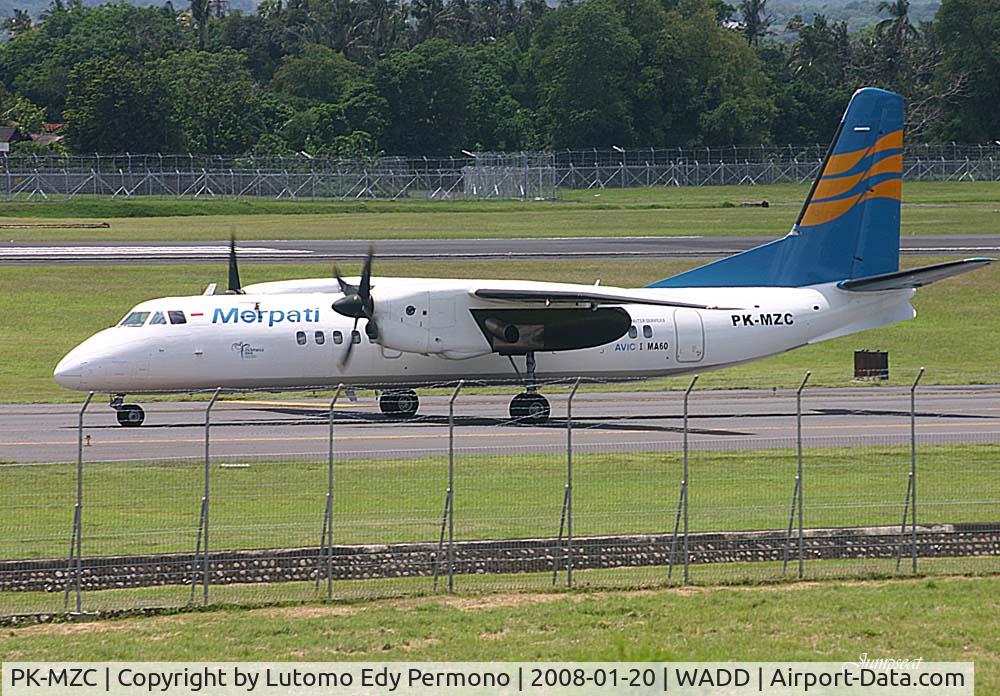 PK-MZC, 2007 Xian MA-60 C/N 0409, The Xian MA-60 belonging to Merpati Airlines