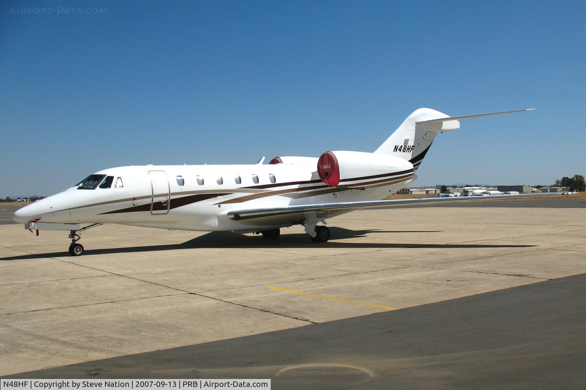 N48HF, 2003 Cessna 750 Citation X Citation X C/N 750-0220, 2003 Cessna 750 @ Paso Robles Municipal Airport, CA