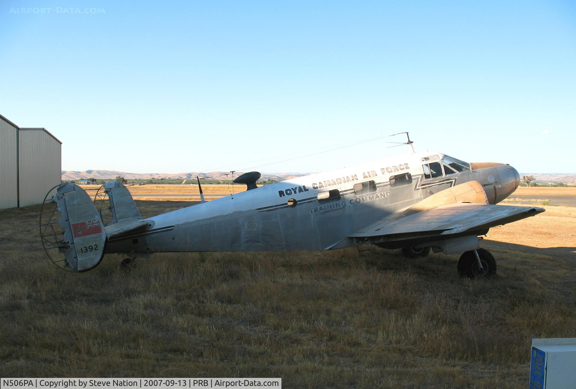 N506PA, 1944 Beech UC-45F C/N 7159, Derelict Royal Canadian Air Force Training Command No. 1392 Beech Expediter (UC-45) @ Paso Robles Municipal Airport, CA