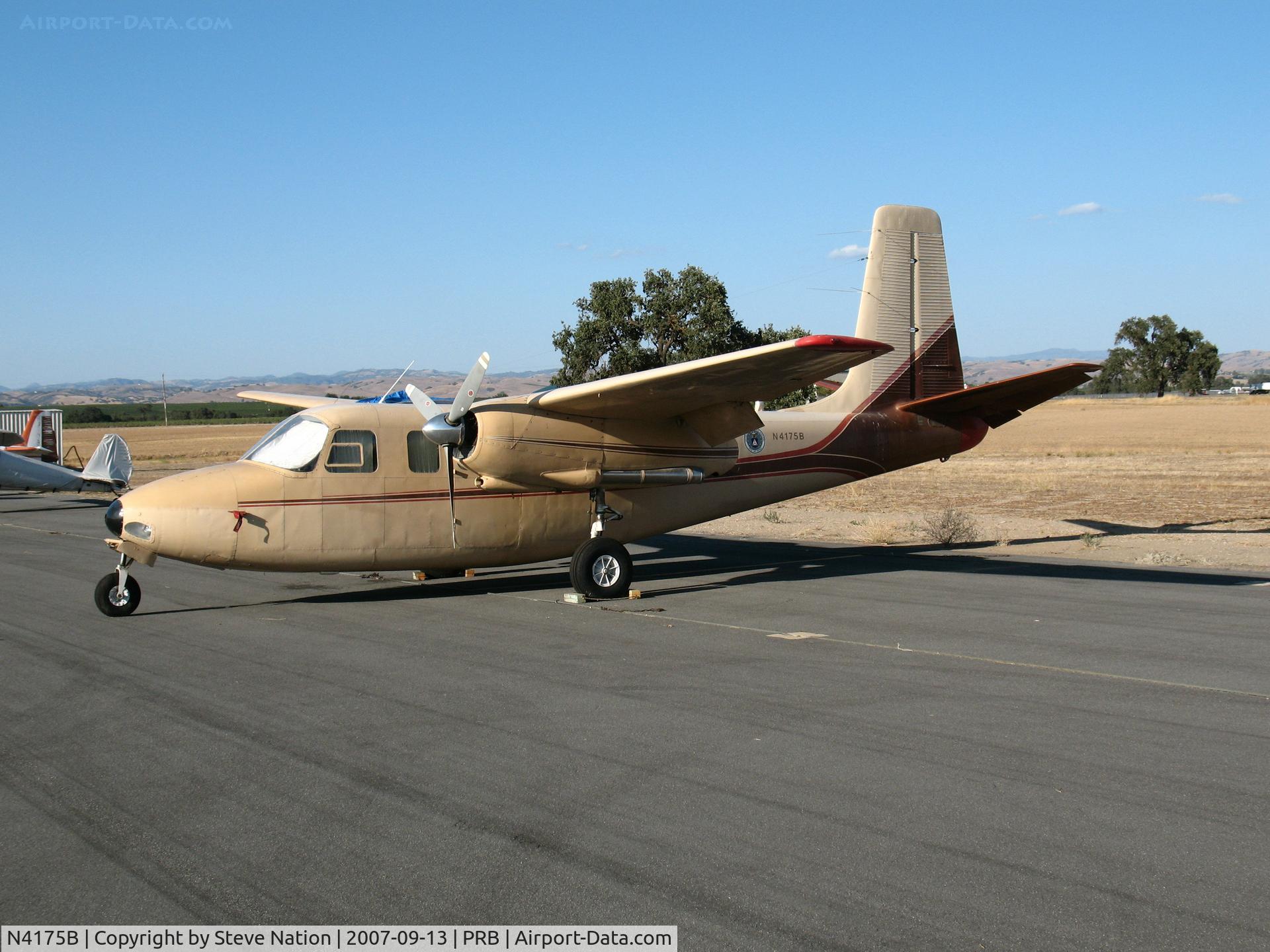 N4175B, 1953 Aero Commander 520 C/N 520-81, CAP 1953 Aero Commander 520 (good side) @ Paso Robles Municipal Airport, CA