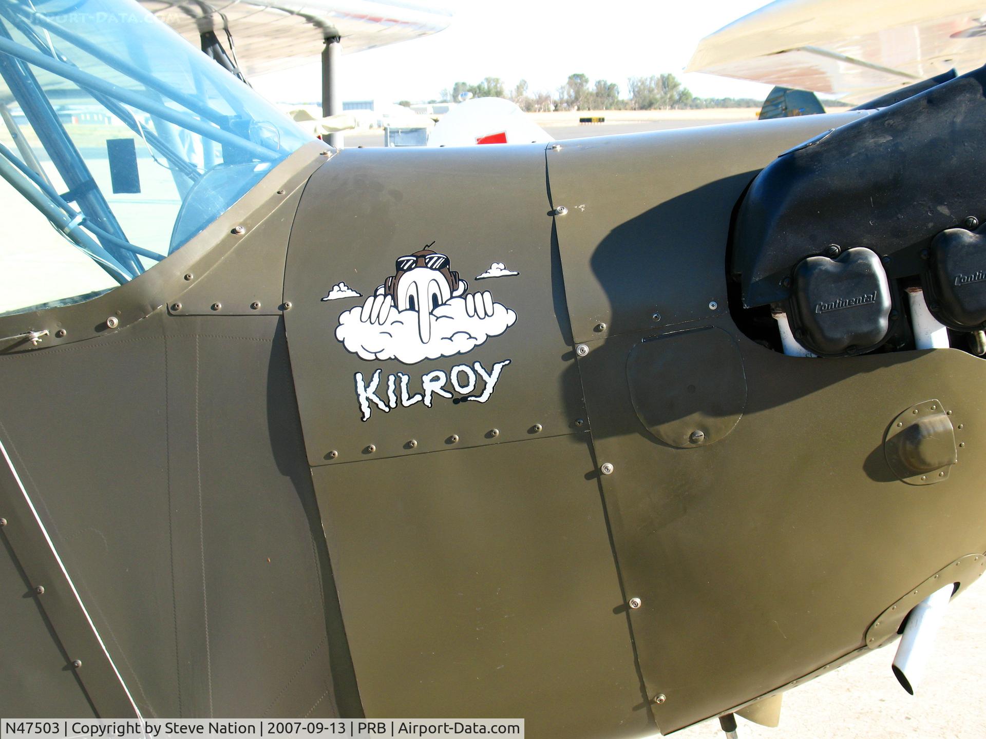 N47503, 1943 Aeronca 0-58B Grasshopper C/N 058B-8212, 1943 Aeronca 0-58B as U.S. Army 43-8121 