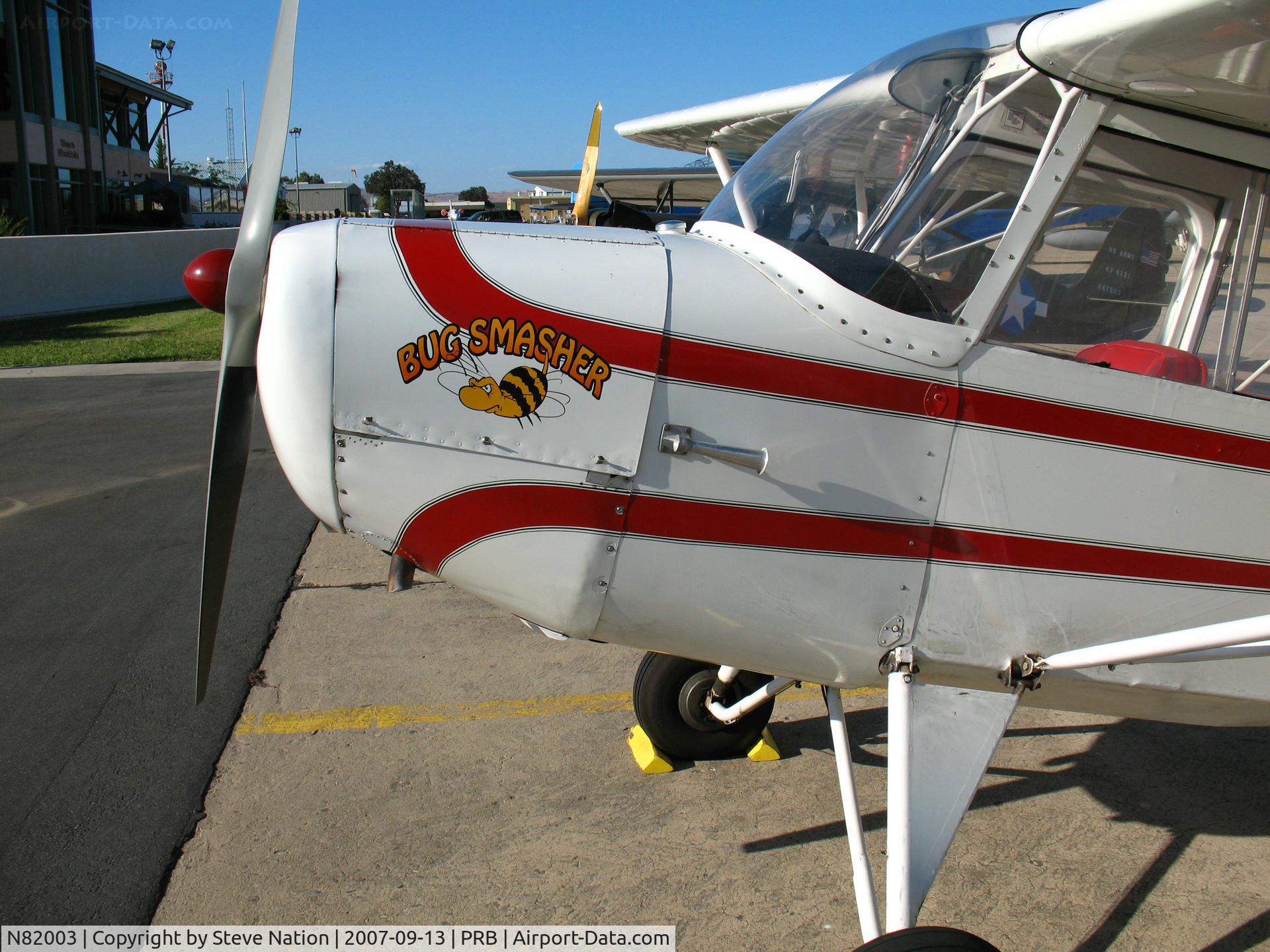 N82003, 1946 Aeronca 7AC Champion C/N 7AC-628, Locally-based 1946 Aeronca 7AC as 10th Mountain Division medevac 