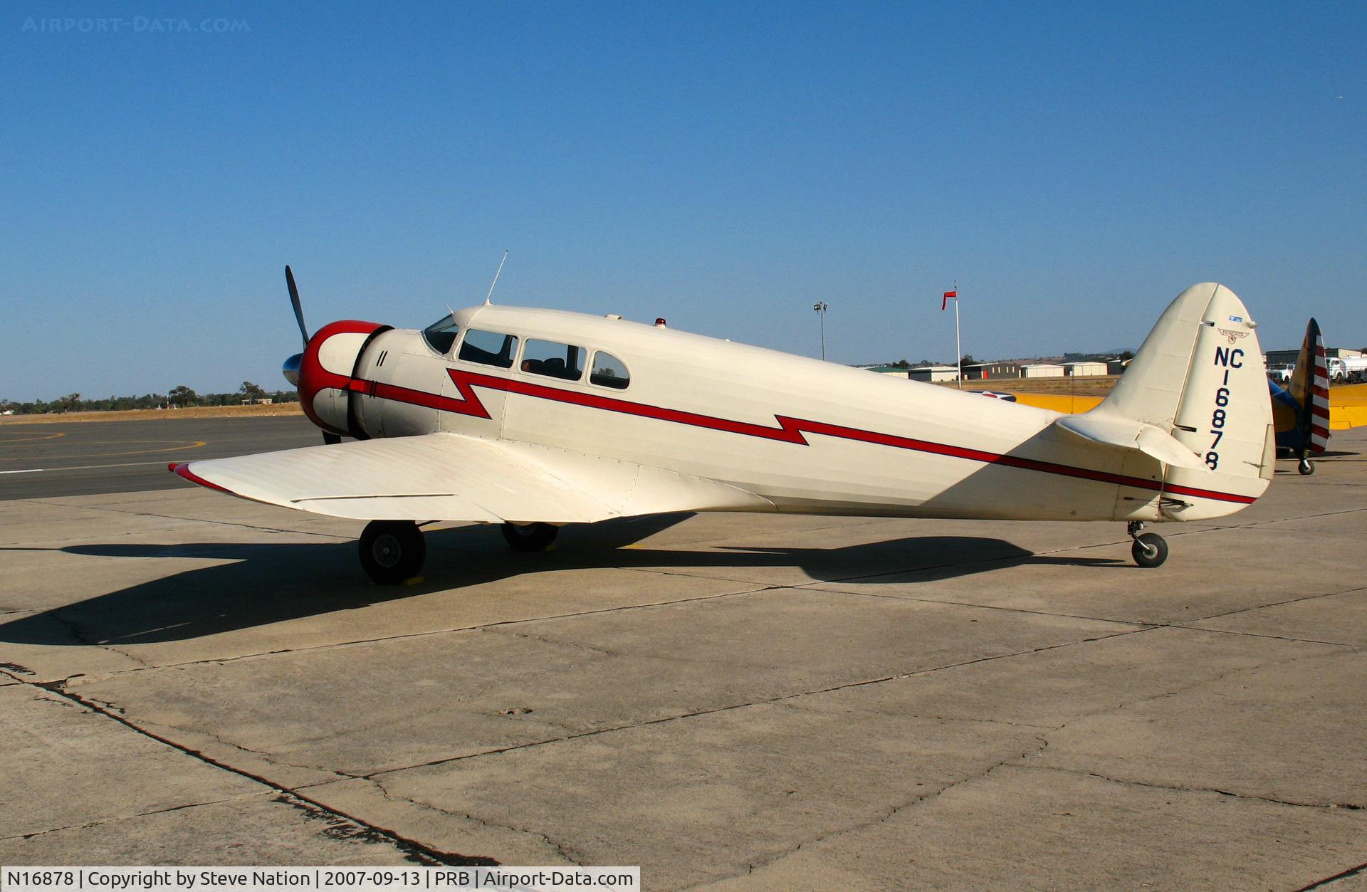 N16878, 1937 Fairchild F-45 C/N 4014, Locally-based 1937 Fairchild F-45 as NC16878 @ Paso Robles Municipal Airport, CA