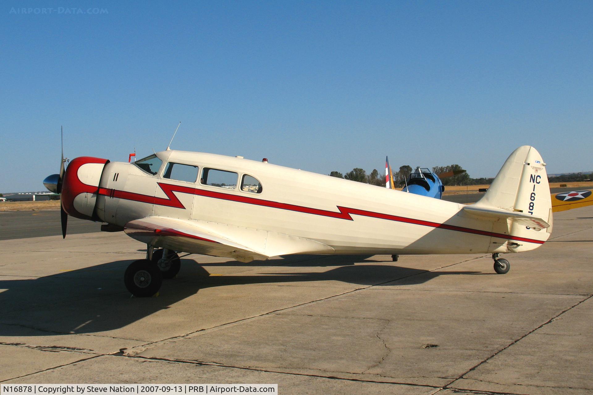 N16878, 1937 Fairchild F-45 C/N 4014, Locally-based 1937 Fairchild F-45 as NC16878 @ Paso Robles Municipal Airport, CA