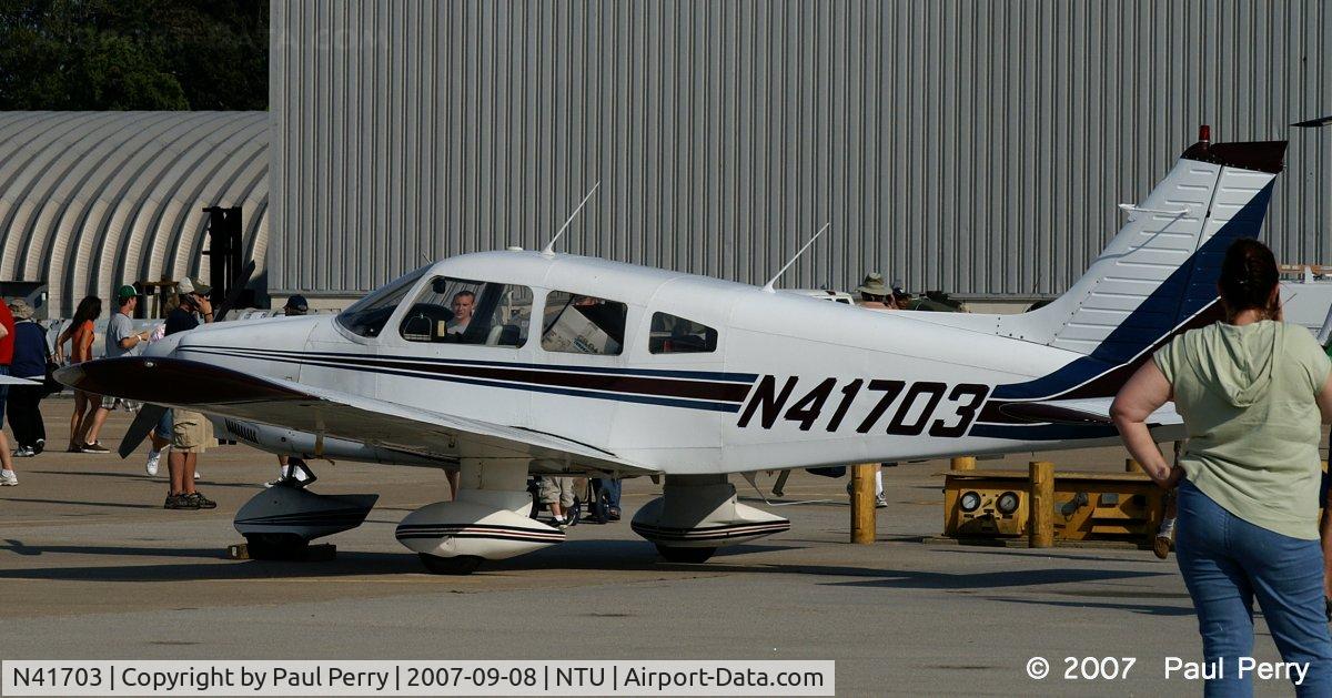 N41703, 1974 Piper PA-28-180 C/N 28-7405134, I didn't expect to see this familiar girl!