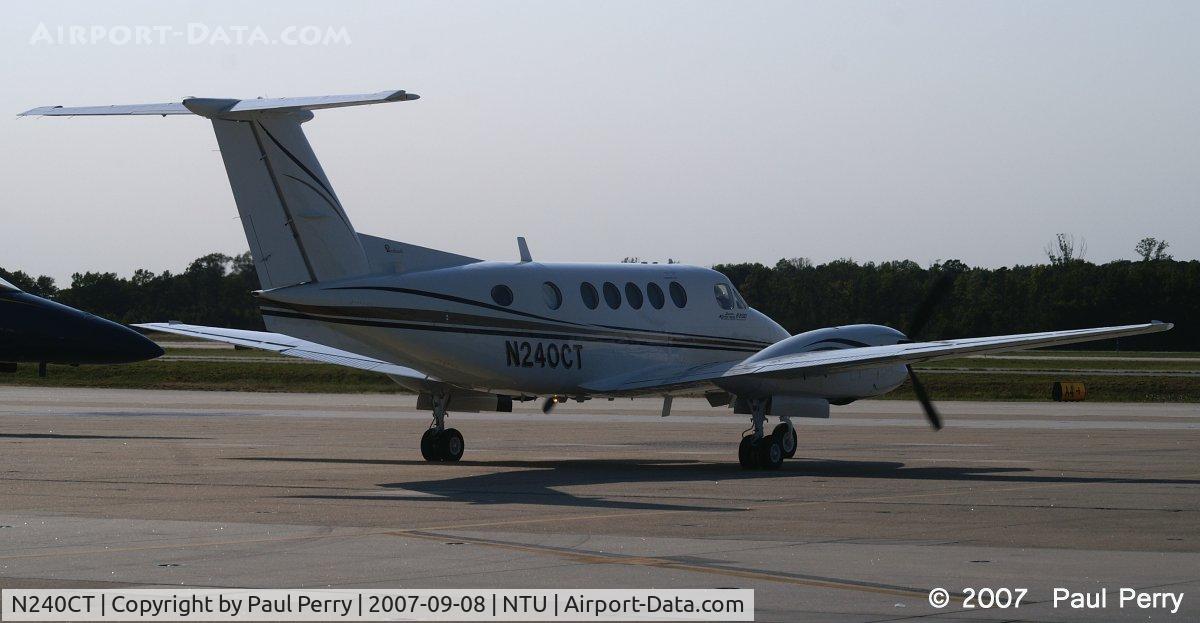N240CT, 1982 Beech B200 King Air C/N BB-1063, Taxiing out, past the warbirds and hot ramp