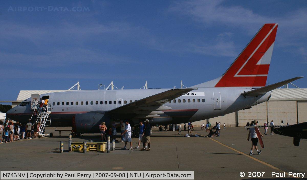 N743NV, 2000 Boeing 737-6Z9 C/N 30137, Looks like she bounces back and forth from Lauda Air to the Navy