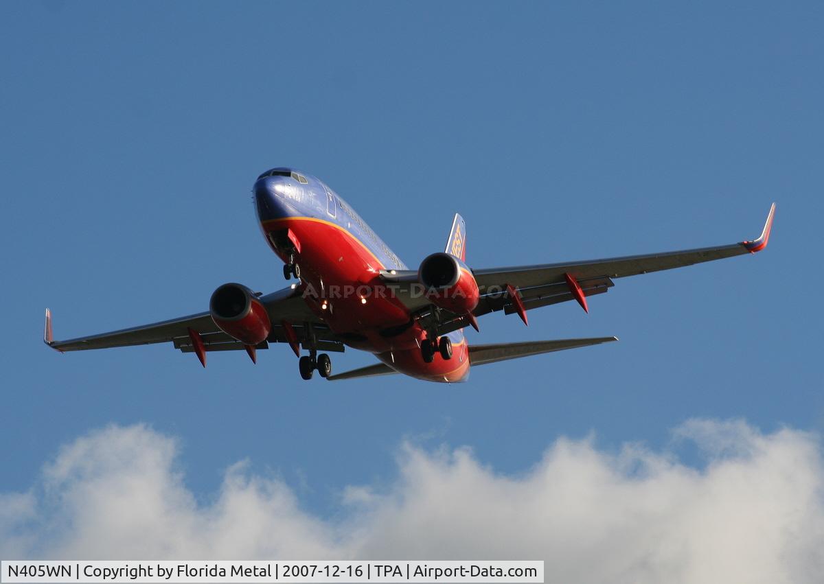 N405WN, 2001 Boeing 737-7H4 C/N 27893, Southwest