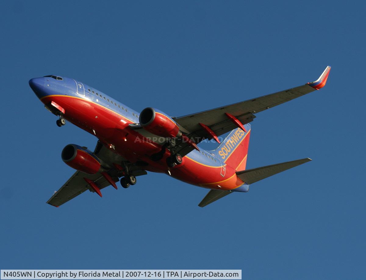 N405WN, 2001 Boeing 737-7H4 C/N 27893, Southwest