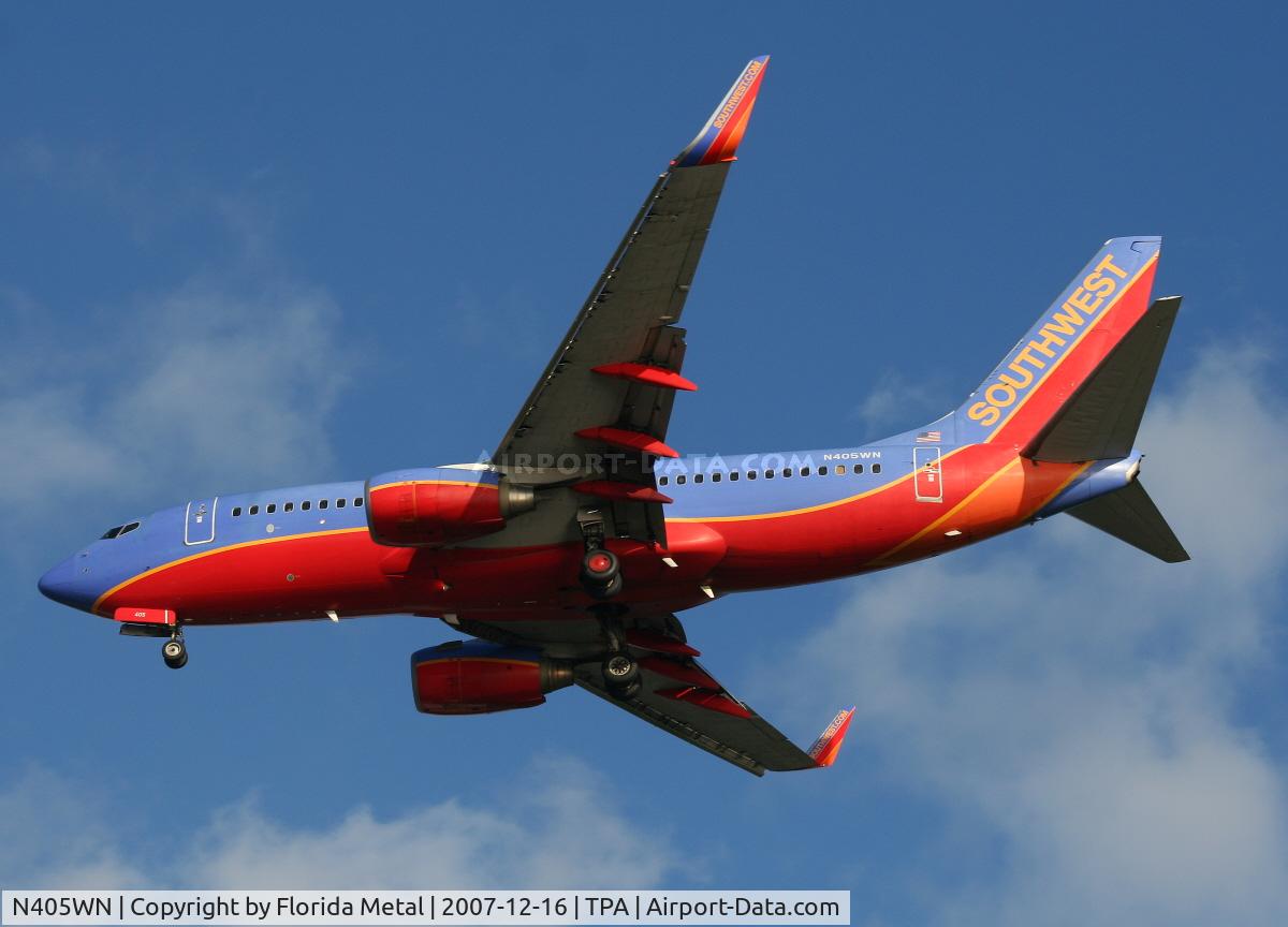 N405WN, 2001 Boeing 737-7H4 C/N 27893, Southwest