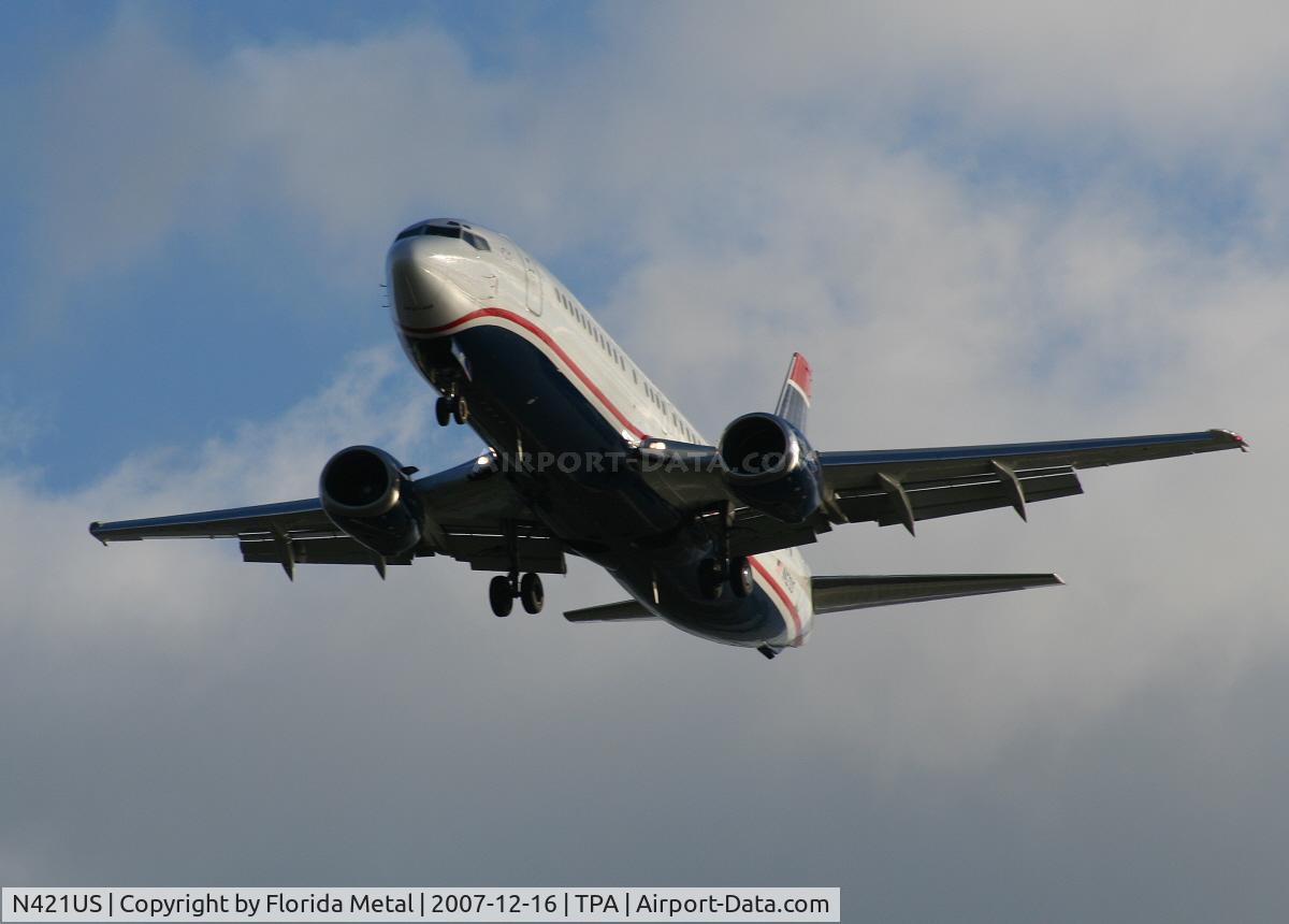 N421US, 1989 Boeing 737-401 C/N 23988, US Airways