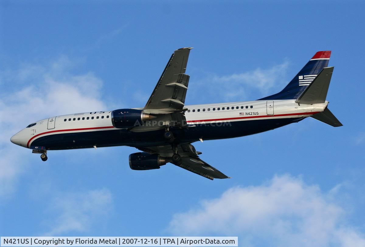 N421US, 1989 Boeing 737-401 C/N 23988, US Airways