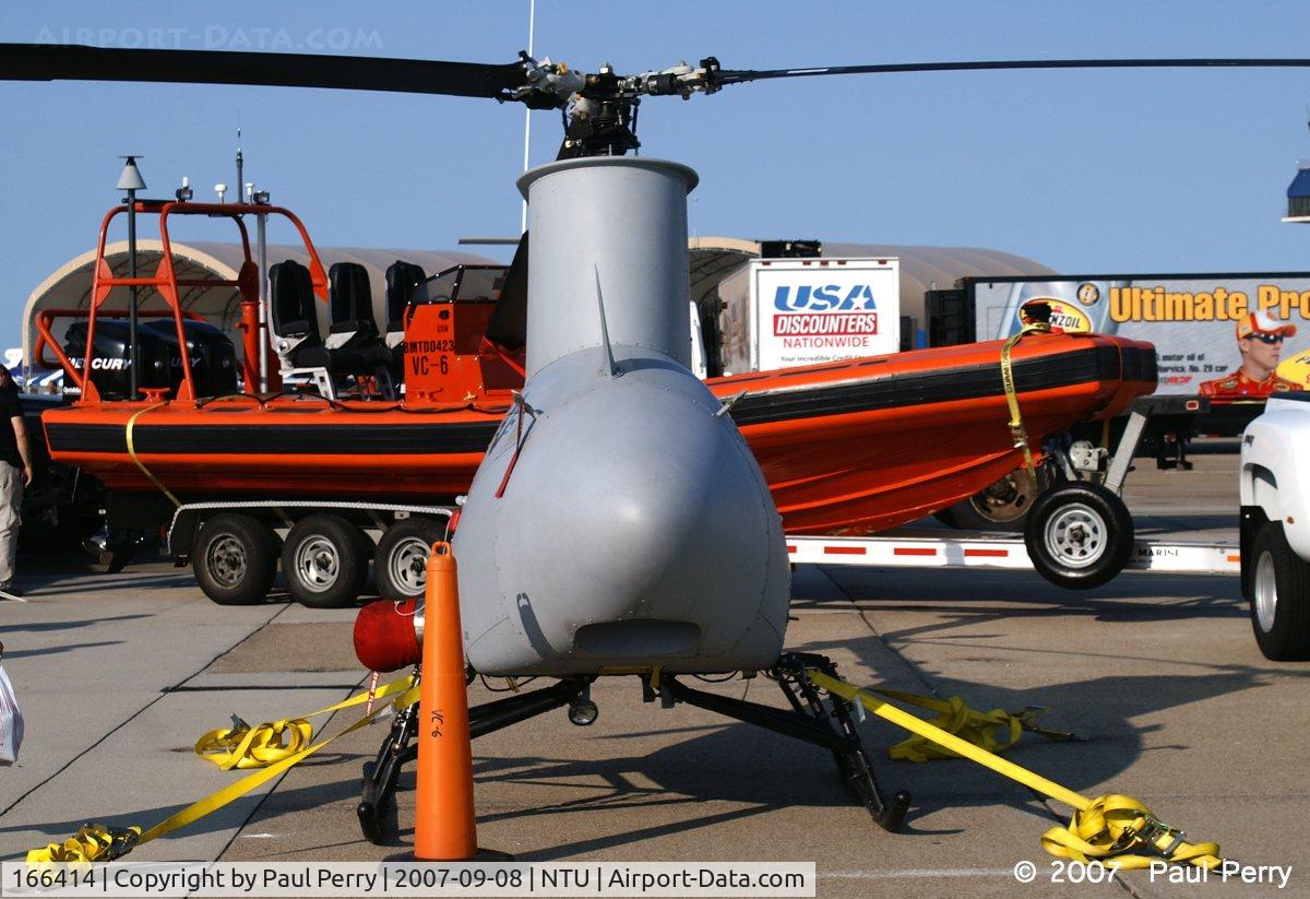 166414, Northrop Grumman RQ-8A Fire Scout C/N Not found 166414, Sitting out, but with no sensor turret