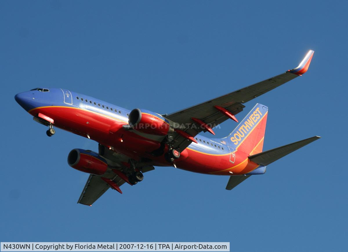 N430WN, 2002 Boeing 737-7H4 C/N 33659, Southwest