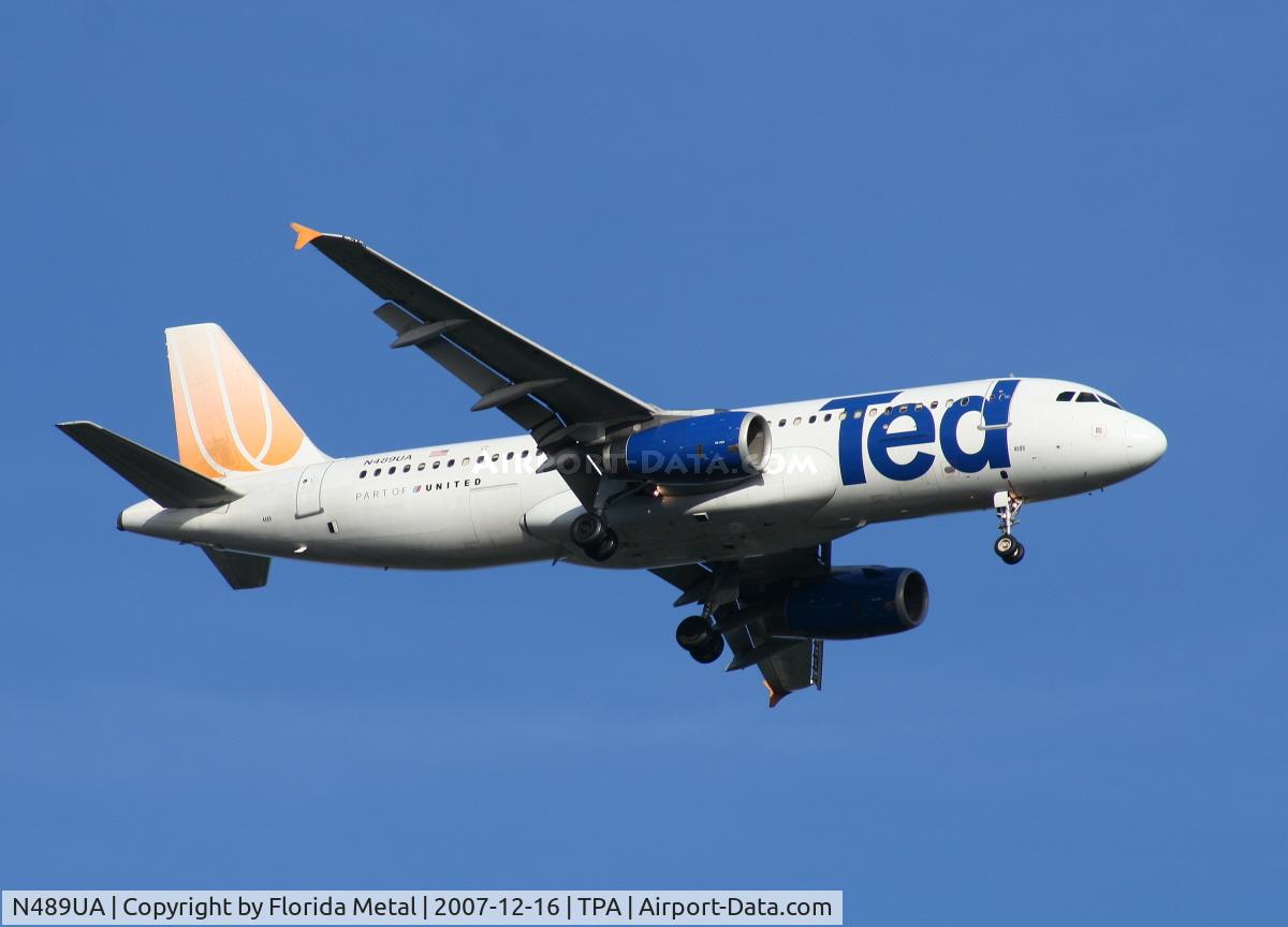 N489UA, 2002 Airbus A320-232 C/N 1702, Ted