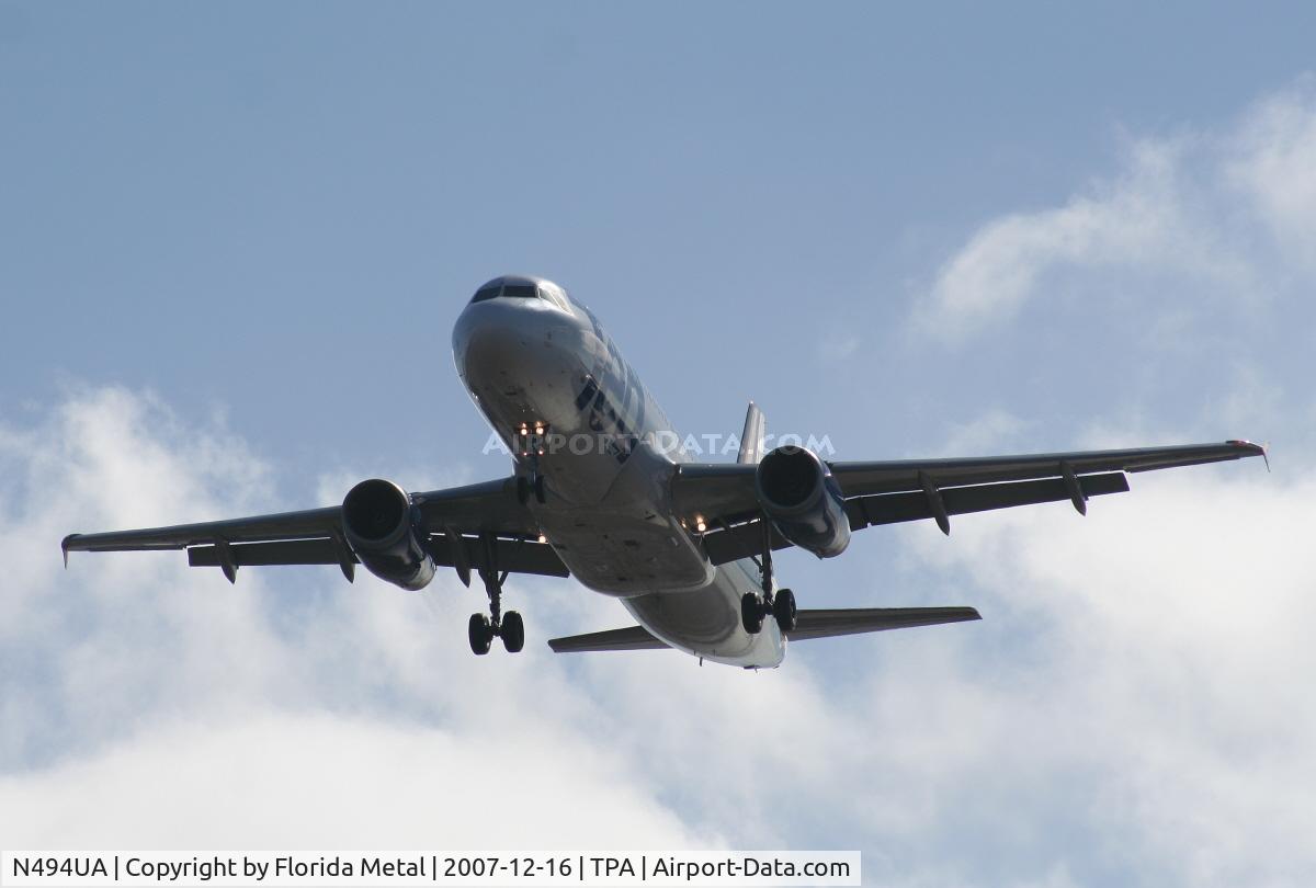 N494UA, 2002 Airbus A320-232 C/N 1840, Ted