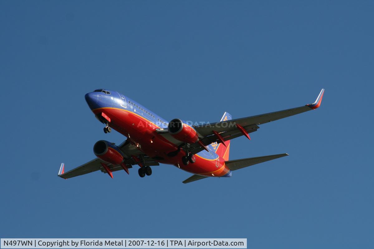 N497WN, 2004 Boeing 737-7H4 C/N 32479, Southwest