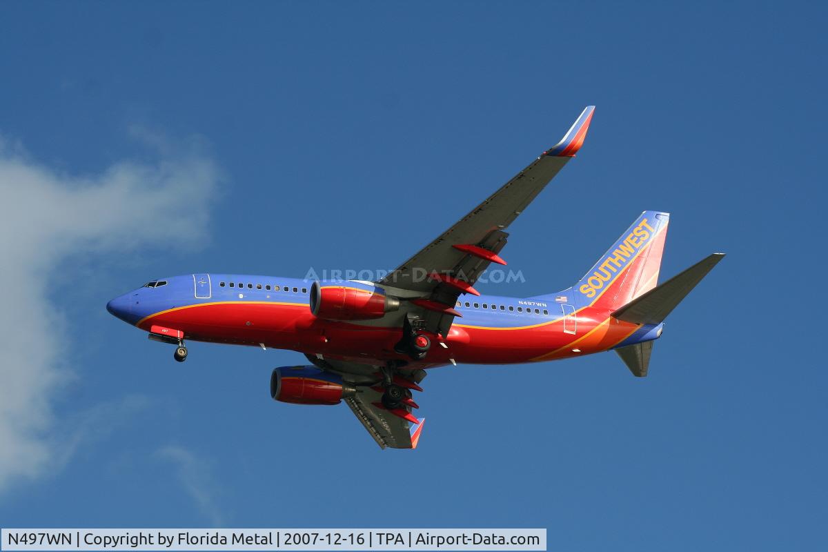 N497WN, 2004 Boeing 737-7H4 C/N 32479, Southwest