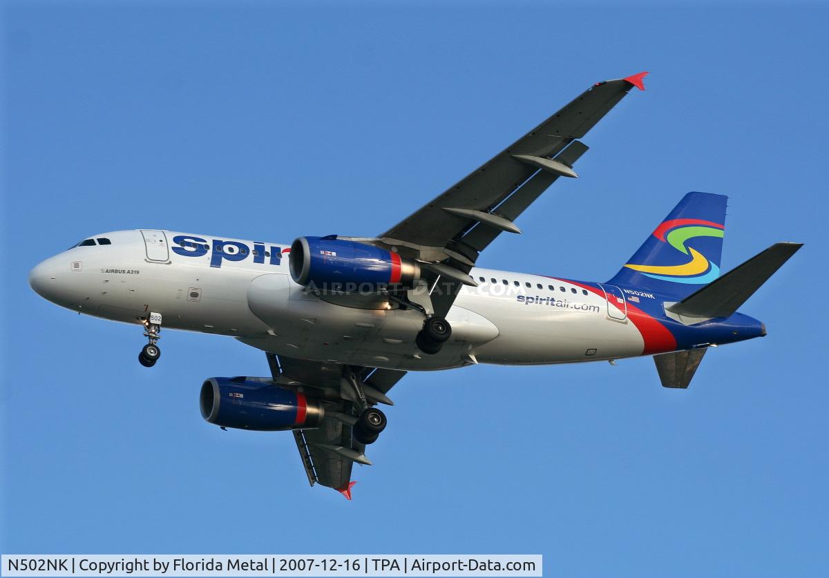 N502NK, 2005 Airbus A319-132 C/N 2433, Spirit