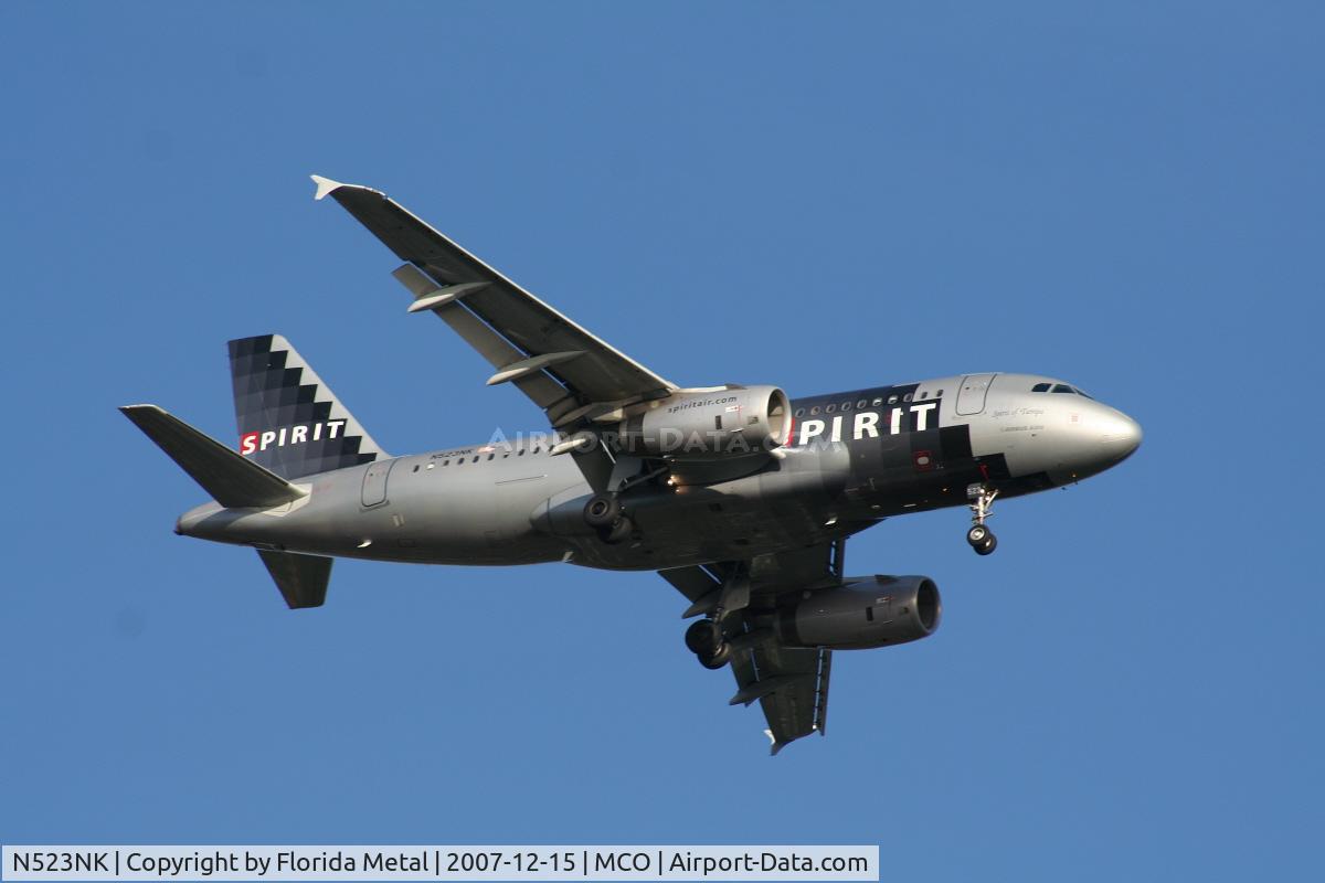 N523NK, 2006 Airbus A319-132 C/N 2898, Spirit