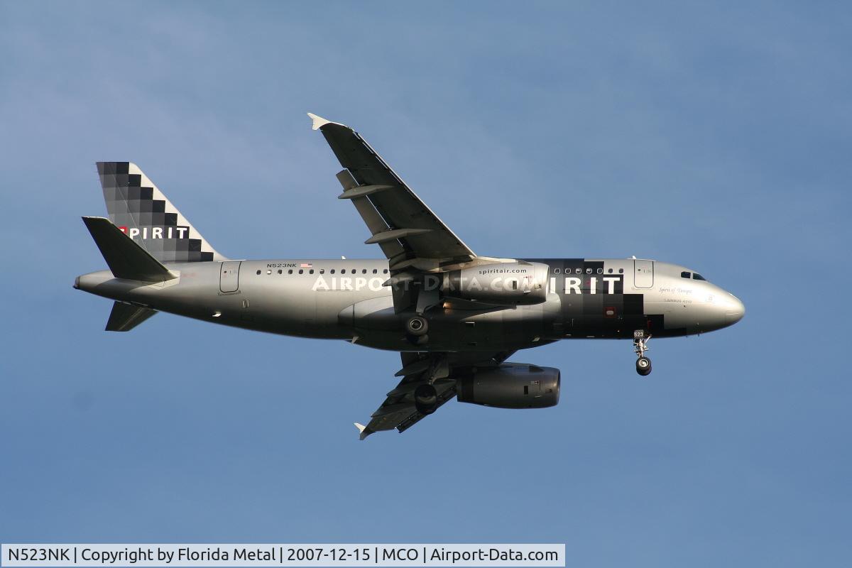 N523NK, 2006 Airbus A319-132 C/N 2898, Spirit