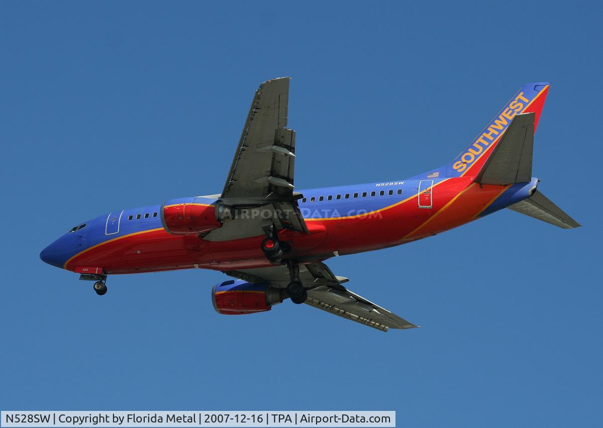 N528SW, 1992 Boeing 737-5H4 C/N 26570, Southwest