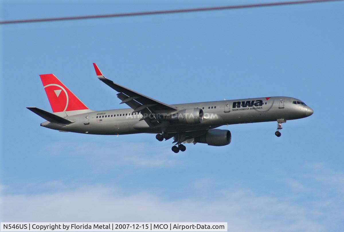 N546US, 1996 Boeing 757-251 C/N 26493, Northwest