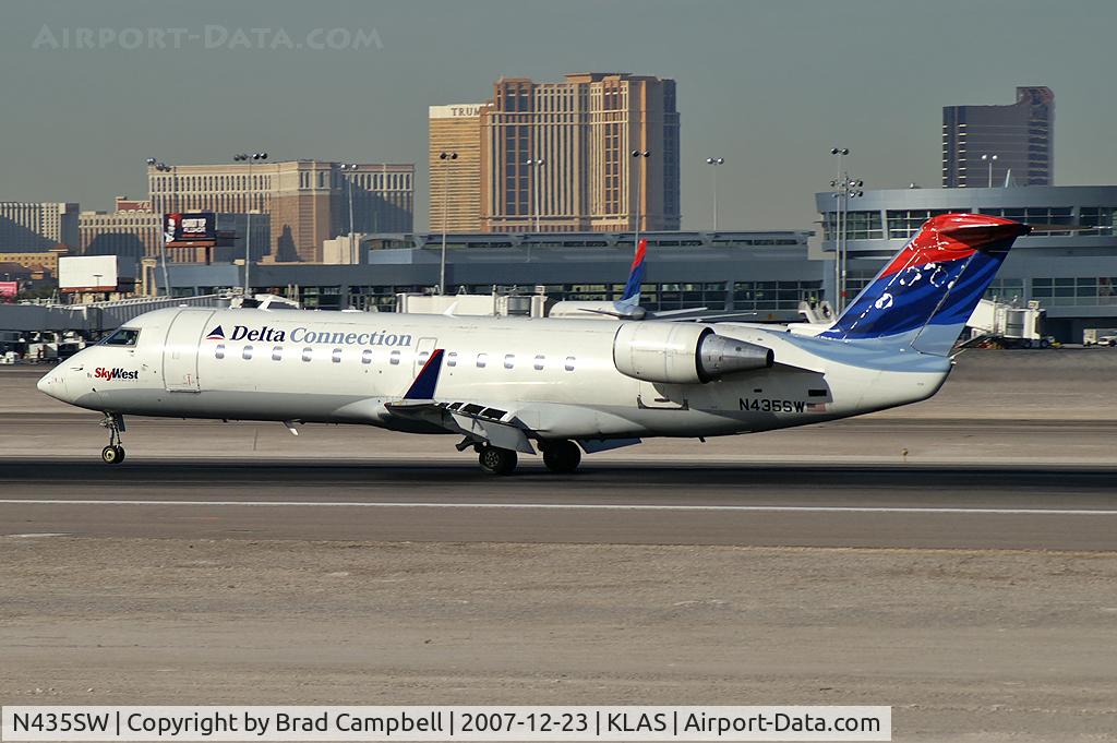 N435SW, 2001 Bombardier CRJ-200LR (CL-600-2B19) C/N 7555, Delta Connection - SkyWest / 2001 Bombardier Inc CL-600-2B19