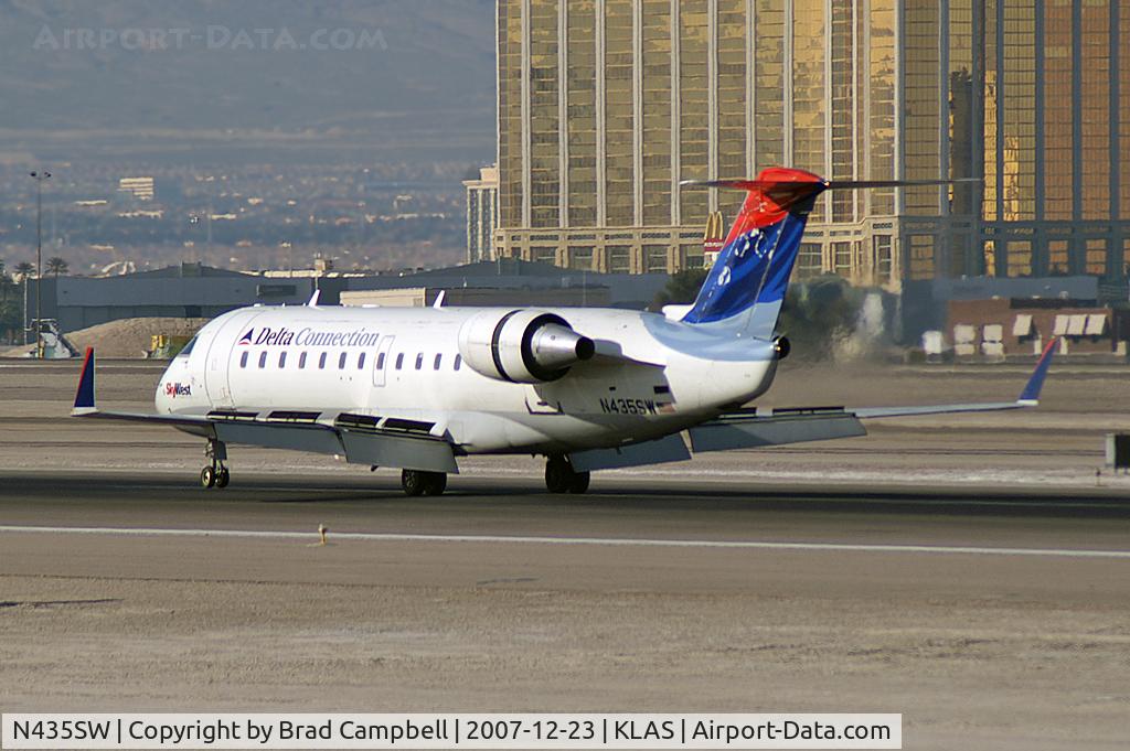 N435SW, 2001 Bombardier CRJ-200LR (CL-600-2B19) C/N 7555, Delta Connection - SkyWest / 2001 Bombardier Inc CL-600-2B19