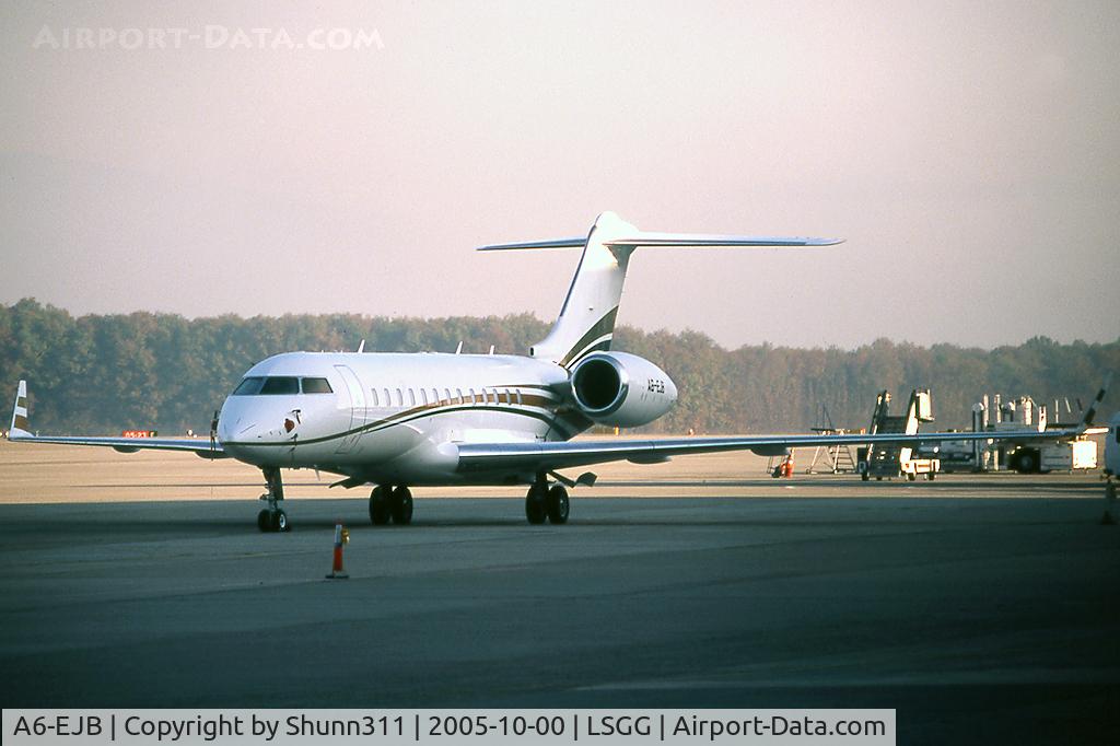 A6-EJB, 2001 Bombardier BD-700-1A10 Global Express C/N 9094, Parked at the General Aviation apron