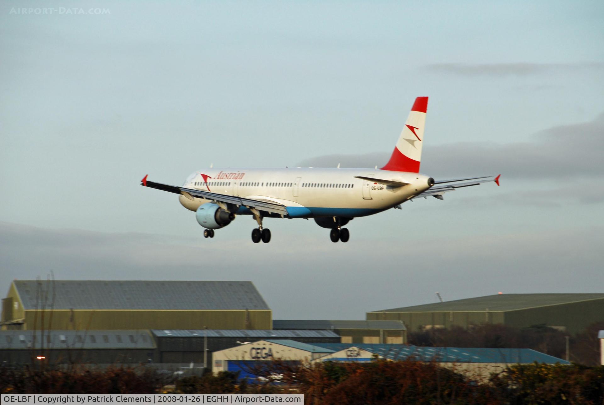 OE-LBF, 2001 Airbus A321-211 C/N 1458, NEARLY THERE RUNWAY 26