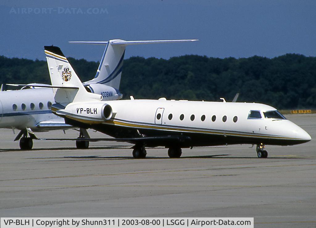 VP-BLH, 2001 Israel Aircraft Industries IAI-1126 Galaxy C/N 029, Arriving and parked to the General Aviation apron