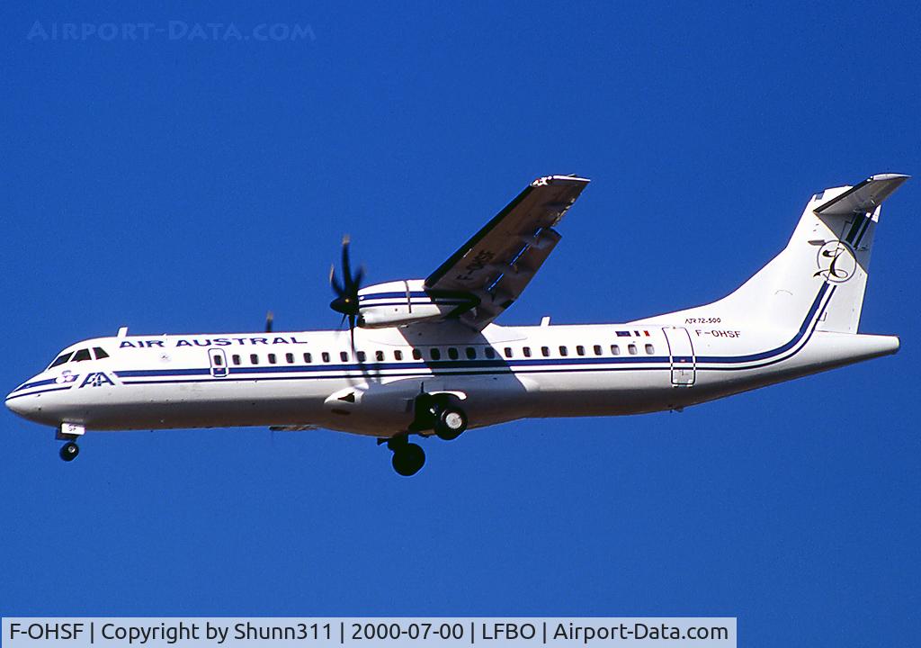 F-OHSF, 2000 ATR 72-212A C/N 650, Landing rwy 32L
