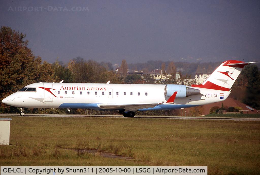 OE-LCL, 1997 Canadair CRJ-200LR (CL-600-2B19) C/N 7167, Ready to take off rwy 23