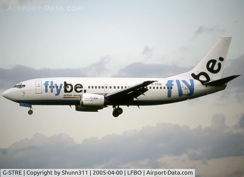 G-STRE, 1998 Boeing 737-36N C/N 28572, Landing rwy 32R