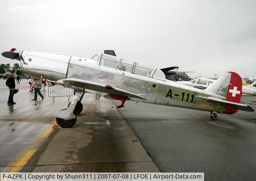 F-AZPK, Pilatus P2-05 C/N 31, Displayed during LFOE Airshow 2007