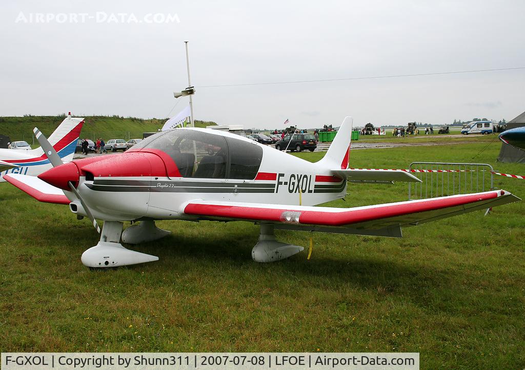 F-GXOL, Robin DR-400-120 Dauphin 2+2 C/N 2539, Displayed during LFOE Airshow 2007