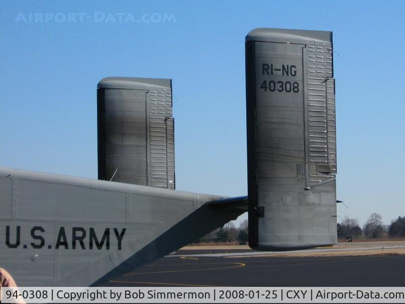 94-0308, 1994 Short C-23C Sherpa C/N SH3422, Markings detail - Shorts C23B Sherpa (c/n AK-022) assigned to RI National Guard on the ramp at Capital City - Harrisburg, PA.