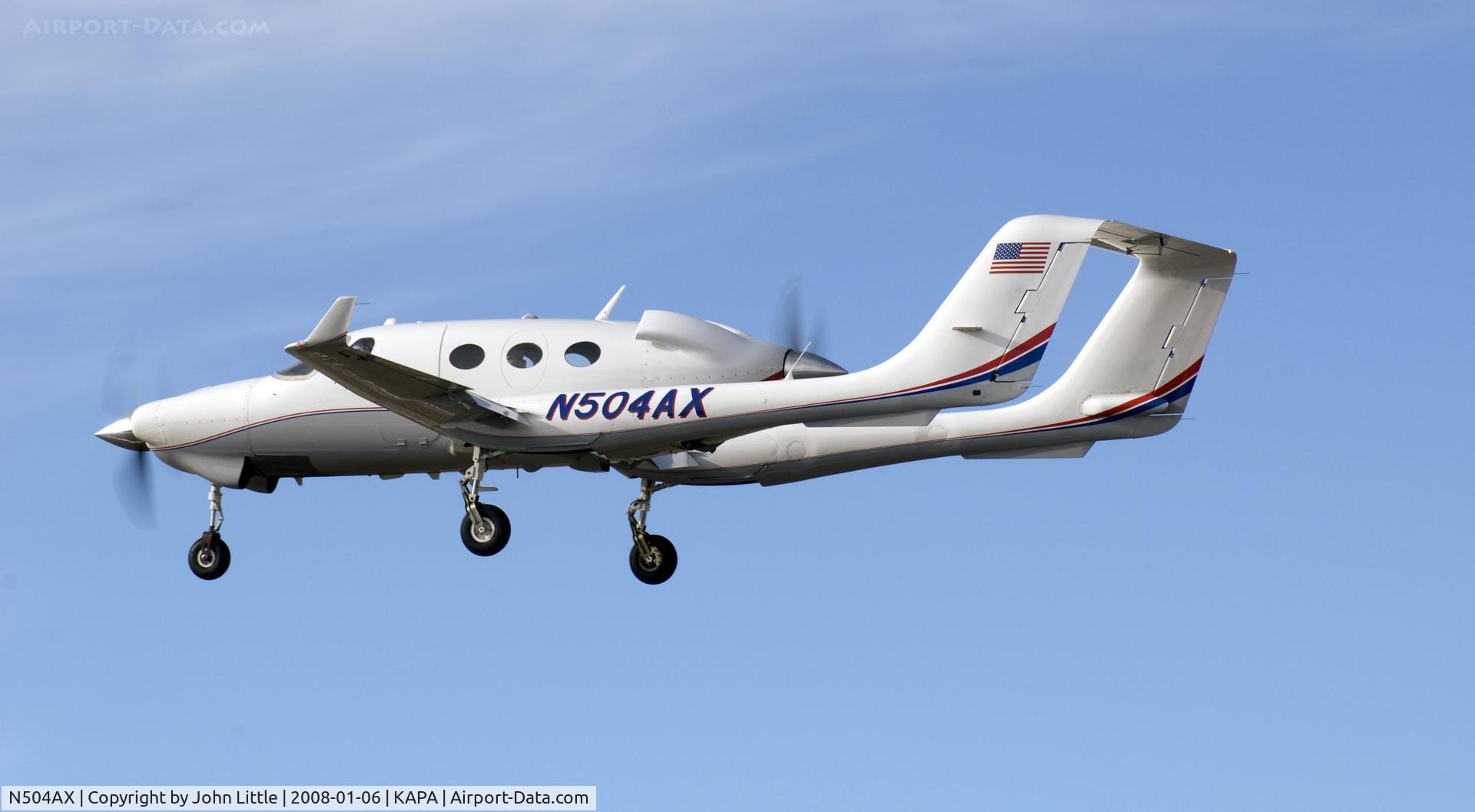 N504AX, 2004 Adam Aircraft A500 C/N 0004, Adam 500 over the number to 17L