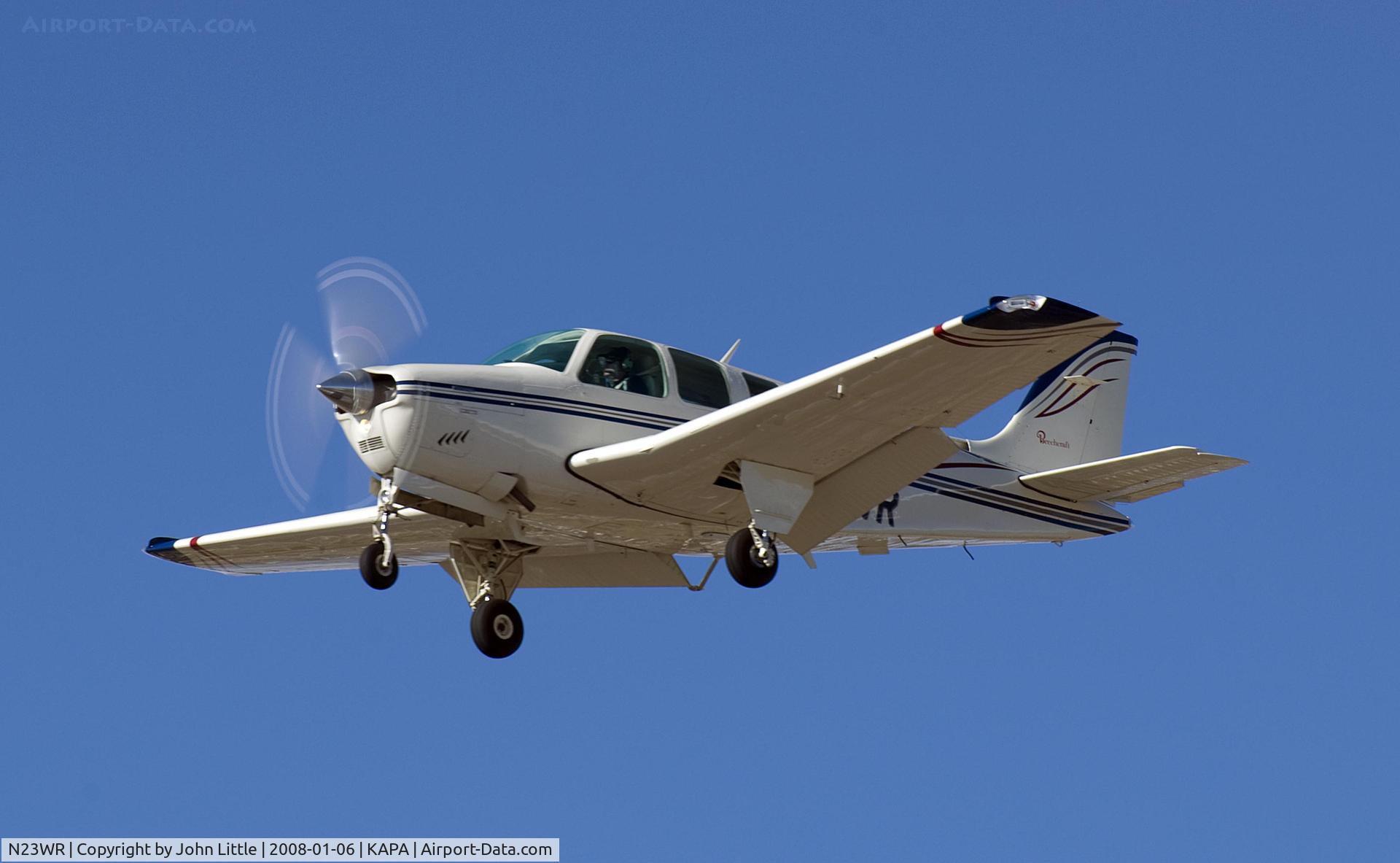 N23WR, 1981 Beech A36 Bonanza 36 C/N E-1827, Approach to 17L