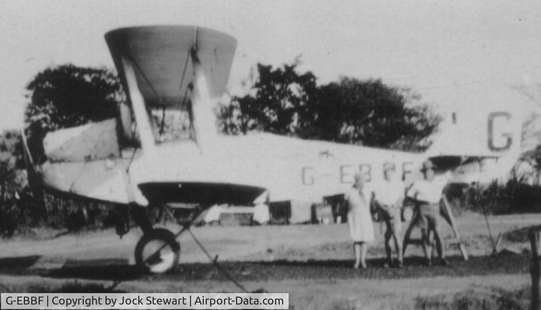 G-EBBF, Avro 504K C/N E1843, Seen In South Africa or S Rhodesia C late 1930s