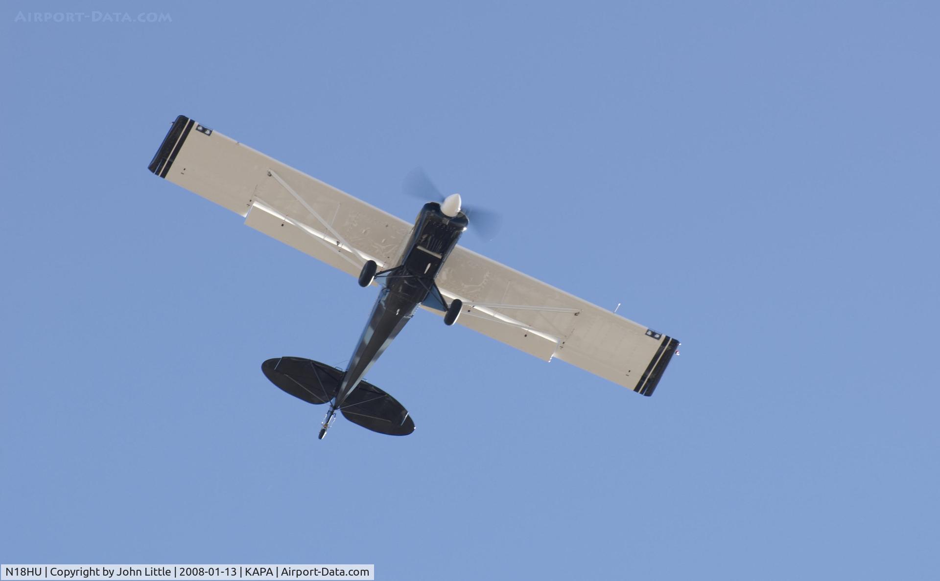 N18HU, 2008 Aviat A-1C Husky C/N 3004, Overflight of Brand New Aviat