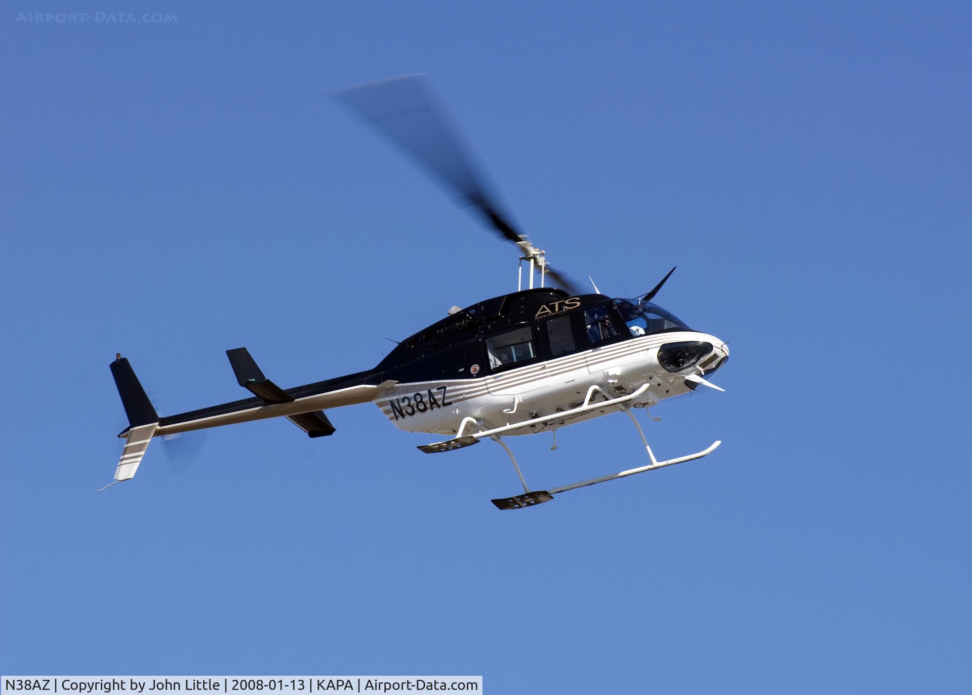 N38AZ, 1982 Bell 206L-1 LongRanger II C/N 45748, Landing North Ramp