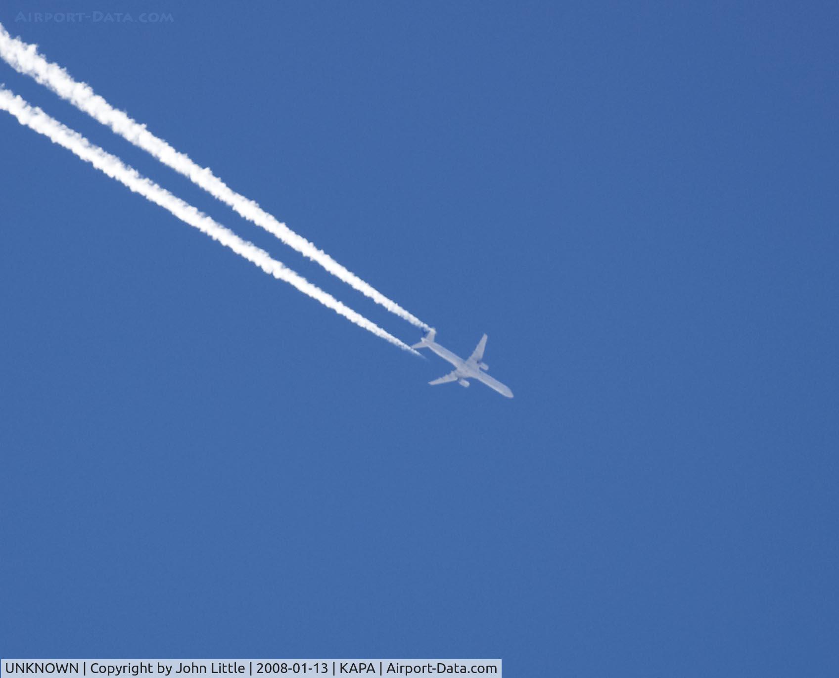 UNKNOWN, , Lufthansa 757 overflight of Centennial