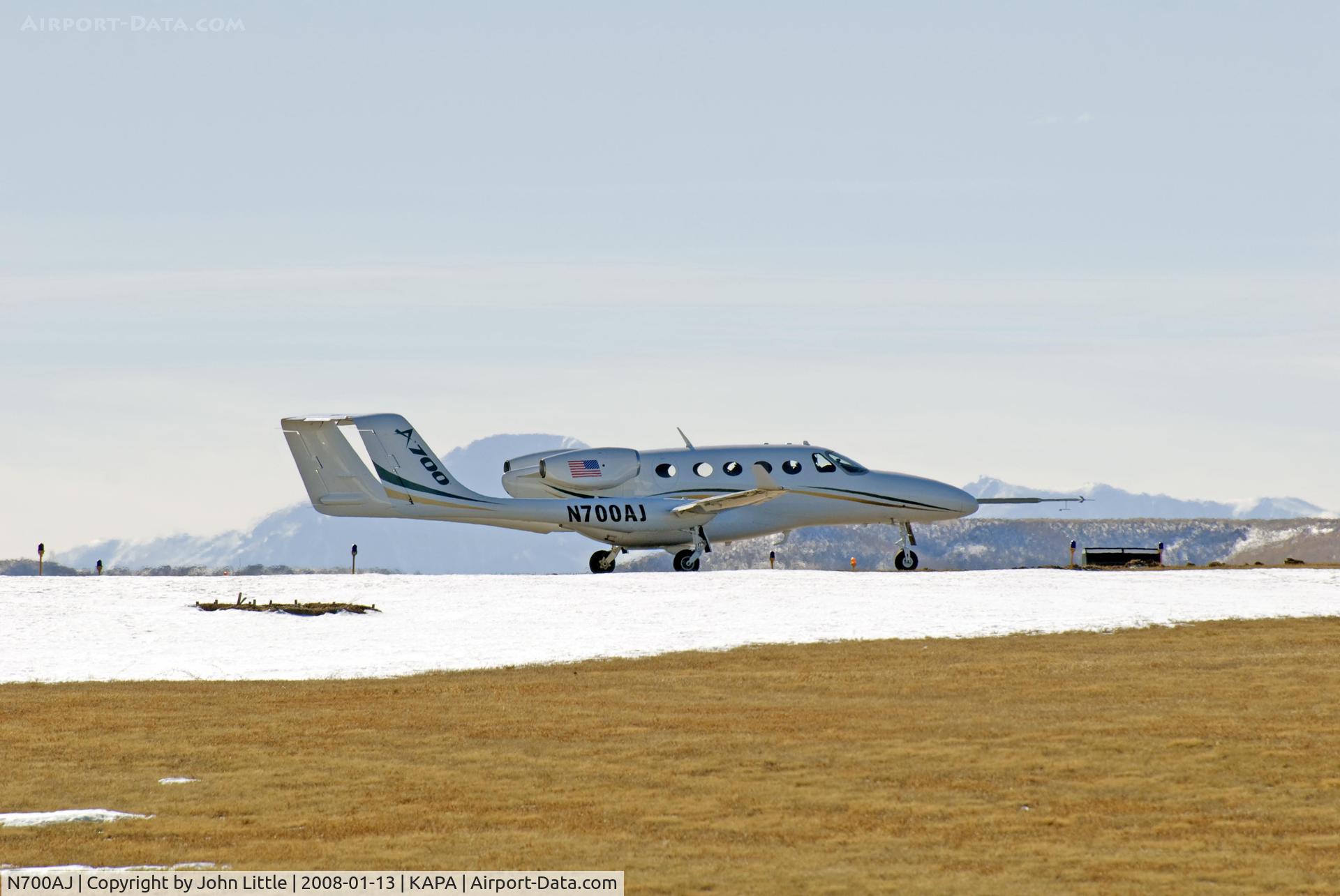 N700AJ, 2007 Adam Aircraft A700 C/N 0004, Ready for Take-Off 17L