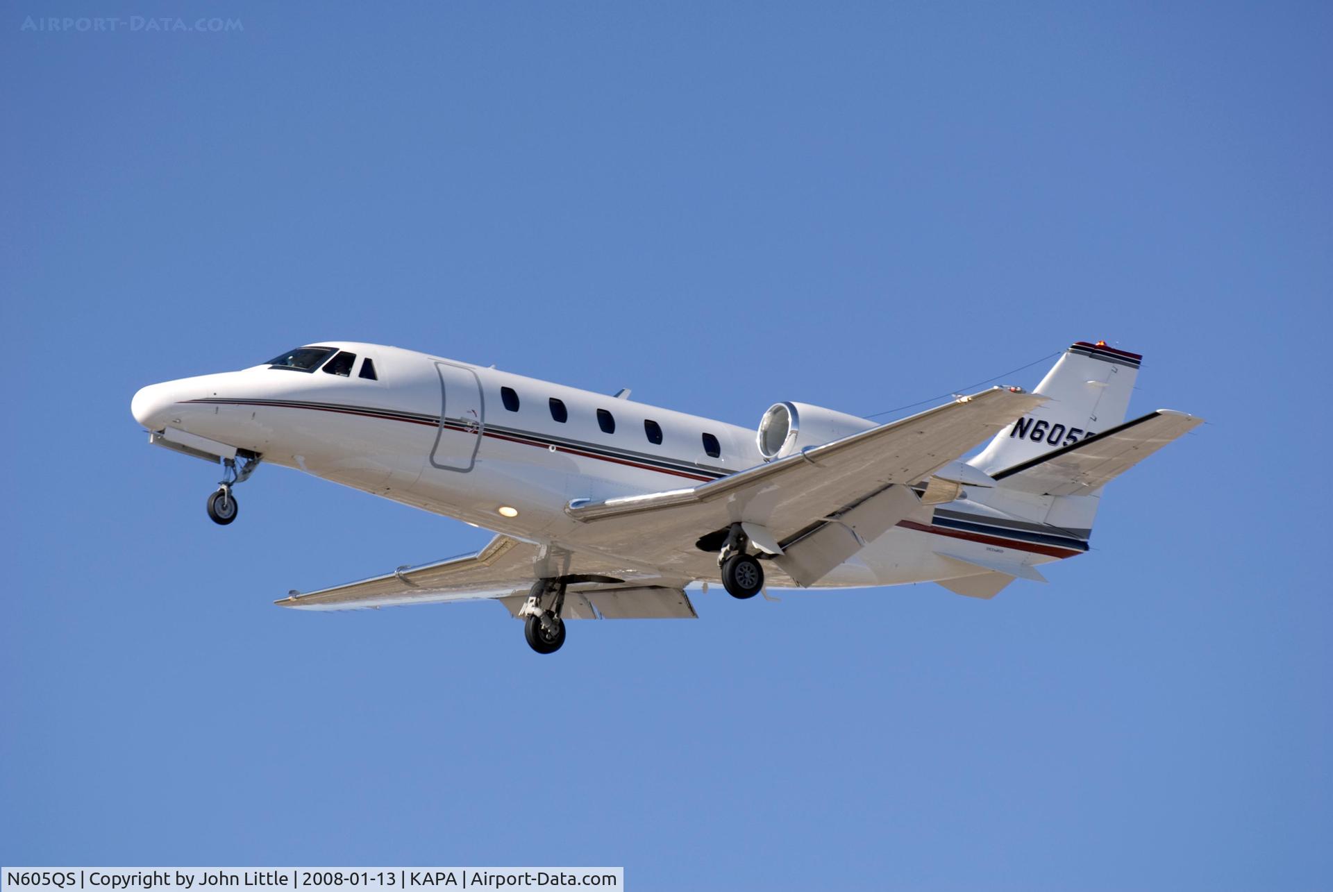 N605QS, 2003 Cessna 560XL C/N 560-5321, Approach to 17L