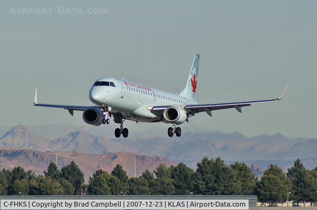 C-FHKS, 2007 Embraer 190AR (ERJ-190-100IGW) C/N 19000064, Air Canada / 2007 Embraer ERJ 190-100 IGW