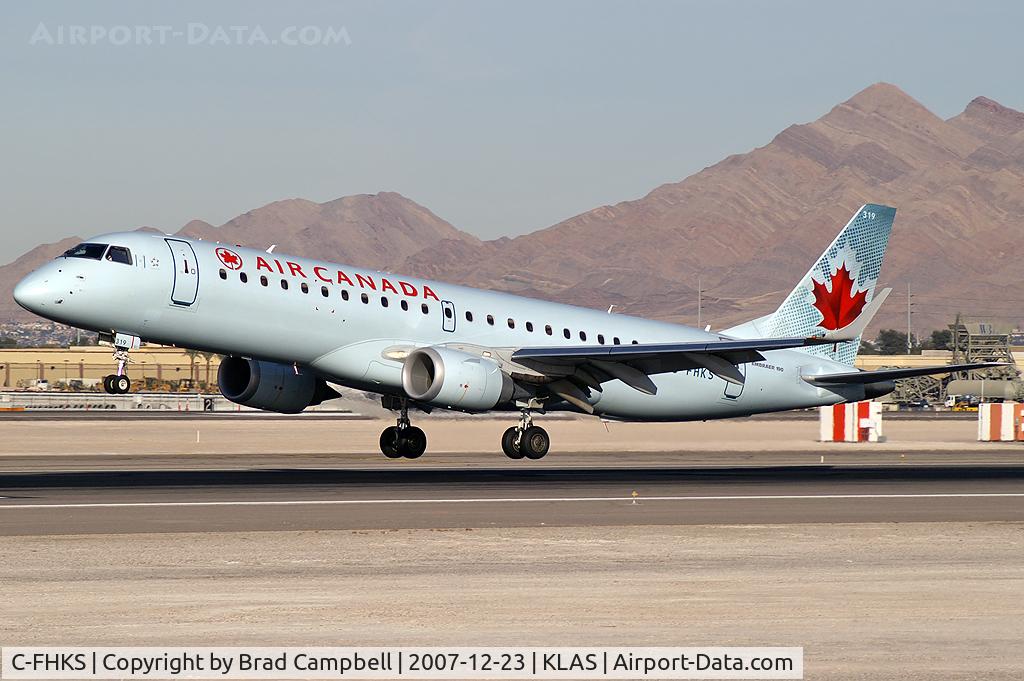 C-FHKS, 2007 Embraer 190AR (ERJ-190-100IGW) C/N 19000064, Air Canada / 2007 Embraer ERJ 190-100 IGW